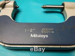 Used Mitutoyo Digital Screw Thread Outside Micrometer 1-2