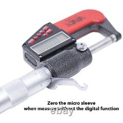 VINCA Digital Micrometer DMCA-0105 0-1/0-25mm 0.00005 /0.001mm Resolution T