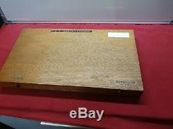 Vintage Mitutoyo 104-151 Outside Micrometre with 4 Interchangeable Anvils 8-12