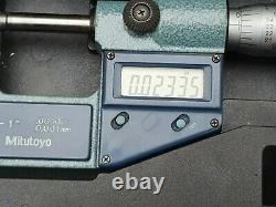 Vintage Mitutoyo 293-766-30 Digital Micrometer Metric & Imperial Works Fine
