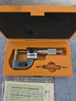 Vintage Mitutoyo Digit Outside Micrometer With 0.0001 Inch Precision 295-314