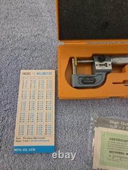 Vintage Mitutoyo Digit Outside Micrometer With 0.0001 Inch Precision 295-314