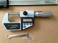 Vintage Mitutoyo Digital Caliper and Micrometer No. 293-705 Set with CaseJapan