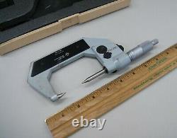 Vintage Mitutoyo Japan 342-742 Digital LCD Point Micrometer 1-2.00005, L-4090