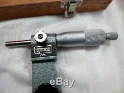 Vintage Nos Mitutoyo Digital Outside Micrometer 3 To 4 No. 193-214 Japan