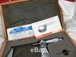 Vintage Nos Mitutoyo Digital Outside Micrometer 3 To 4 No. 193-214 Japan