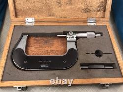 Vtg Mitutoyo Digital Micrometer in Box No. 193-214 With Accessories