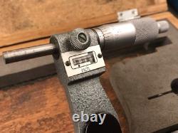 Vtg Mitutoyo Digital Micrometer in Box No. 193-214 With Accessories