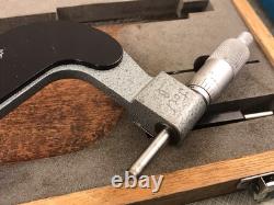Vtg Mitutoyo Digital Micrometer in Box No. 193-214 With Accessories