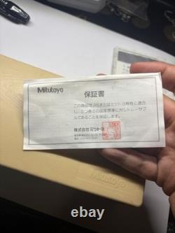W14 Mitutoyo Digital Micrometer 0-1.00005 0.001mm with Case & Warranty Card